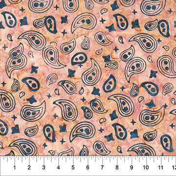 Saddle Up Bandana Blush Cotton 43"/44" Fabric Per Yard