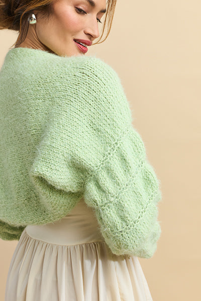 Bubble Sleeve Shrug - Prismatic Fiber Arts