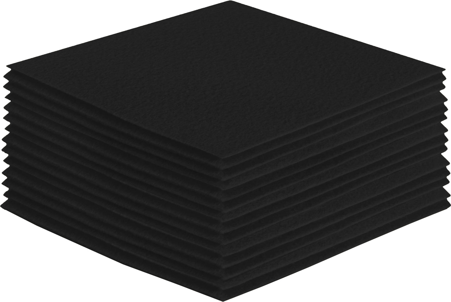 FabricLA Acrylic Felt Craft Sheet Packs – Black | Soft 100% Acrylic Felt Sheets for DIY & Sewing - Prismatic Fiber Arts