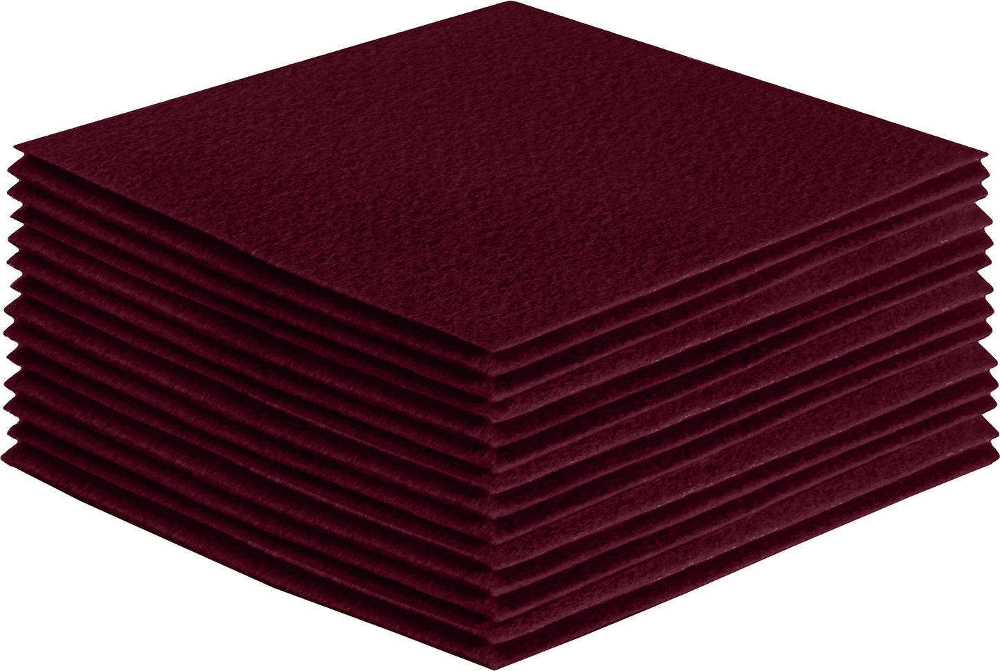 FabricLA Acrylic Felt Craft Sheet Packs – Burgundy | Soft 100% Acrylic Felt Sheets for DIY & Sewing Projects - Prismatic Fiber Arts