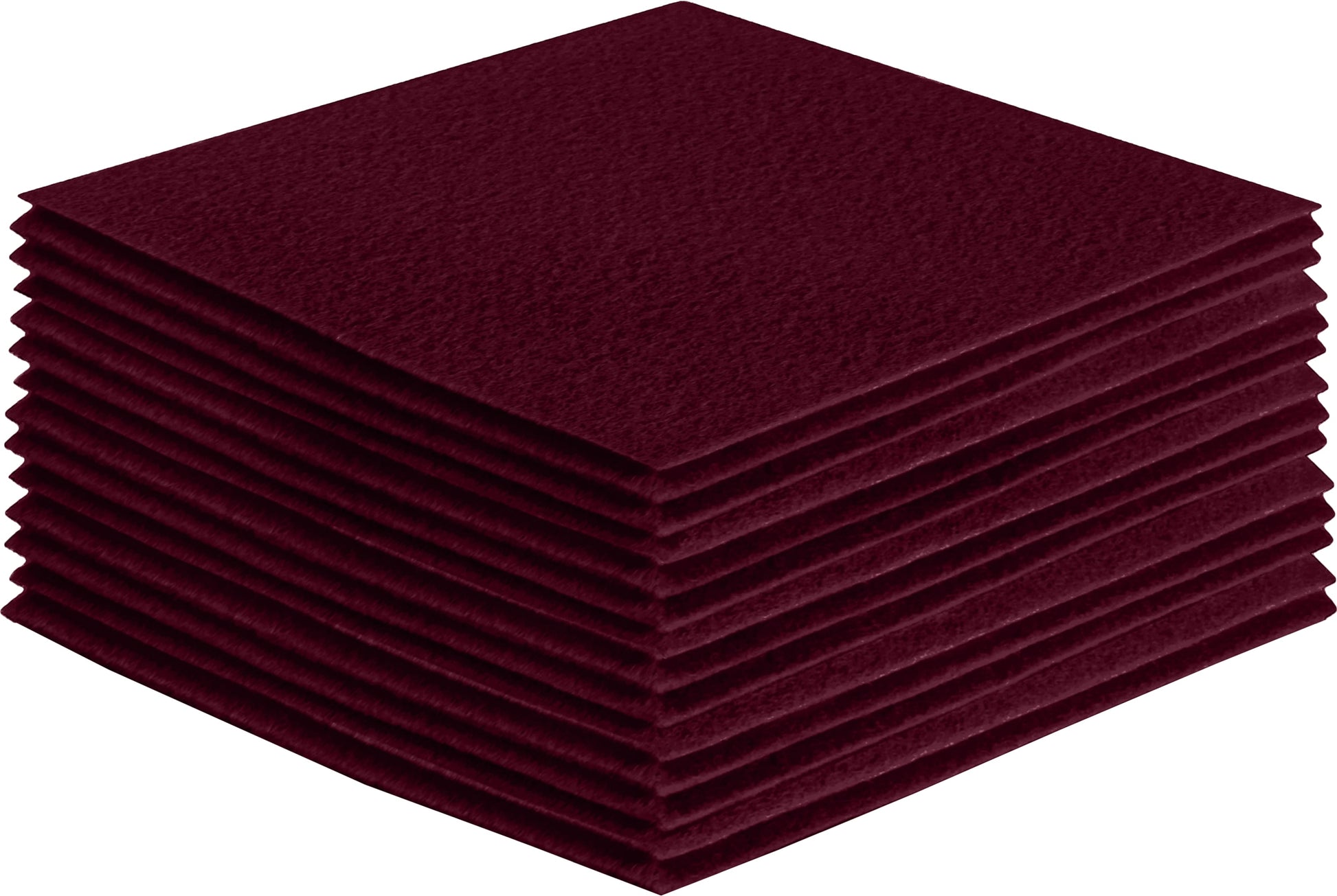 FabricLA Acrylic Felt Craft Sheet Packs – Burgundy | Soft 100% Acrylic Felt Sheets for DIY & Sewing Projects - Prismatic Fiber Arts