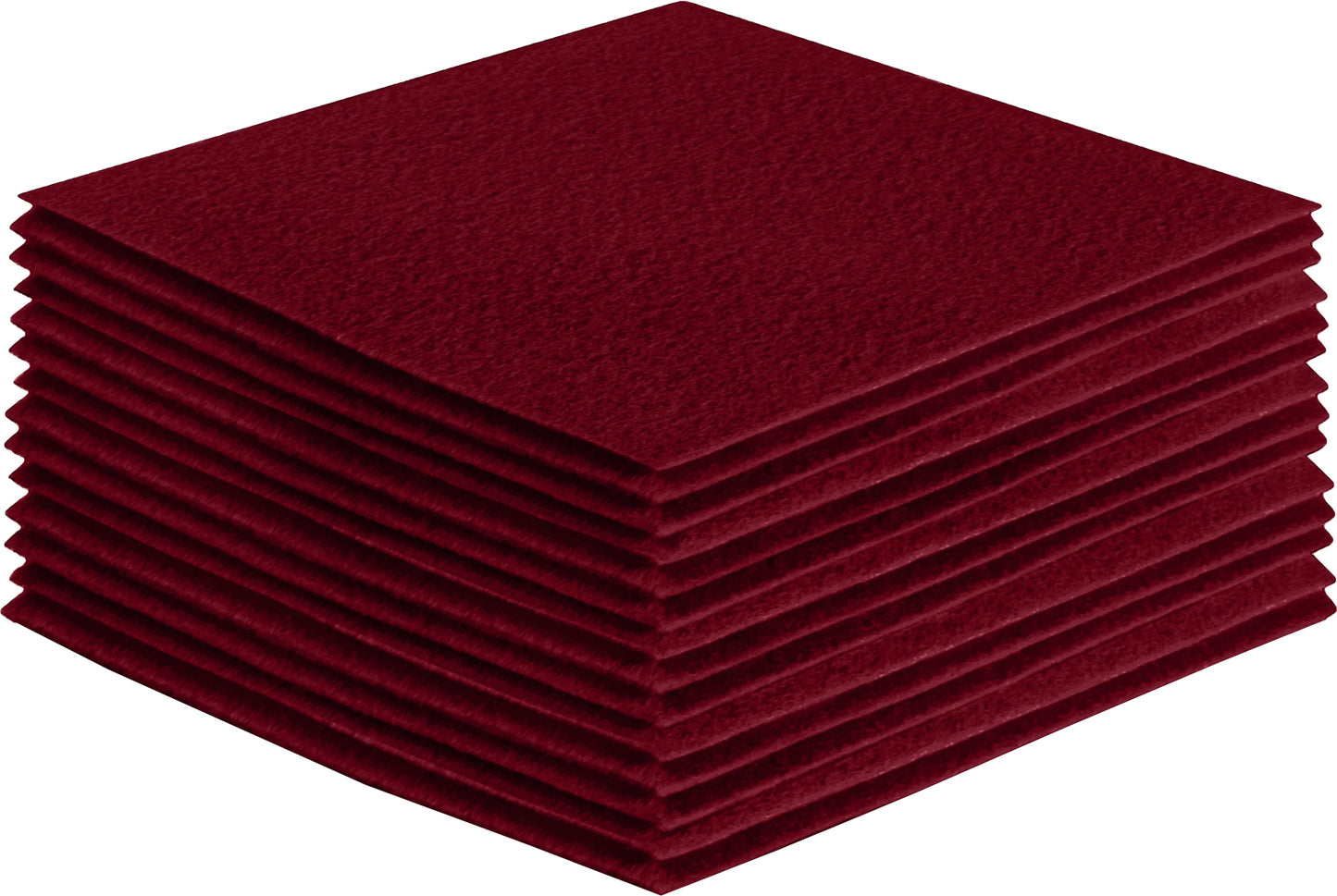 FabricLA Acrylic Felt Craft Sheet Packs – Dark Red | Soft 100% Acrylic Felt Sheets for DIY & Crafts - Prismatic Fiber Arts