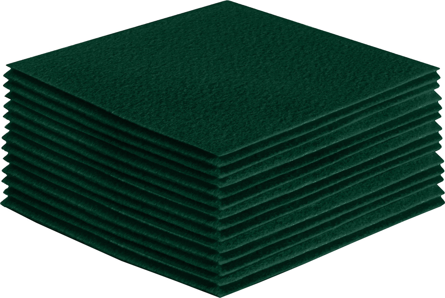 FabricLA Acrylic Felt Craft Sheet Packs – Hunter Green | Soft 100% Acrylic Felt Sheets for DIY & Crafts - Prismatic Fiber Arts