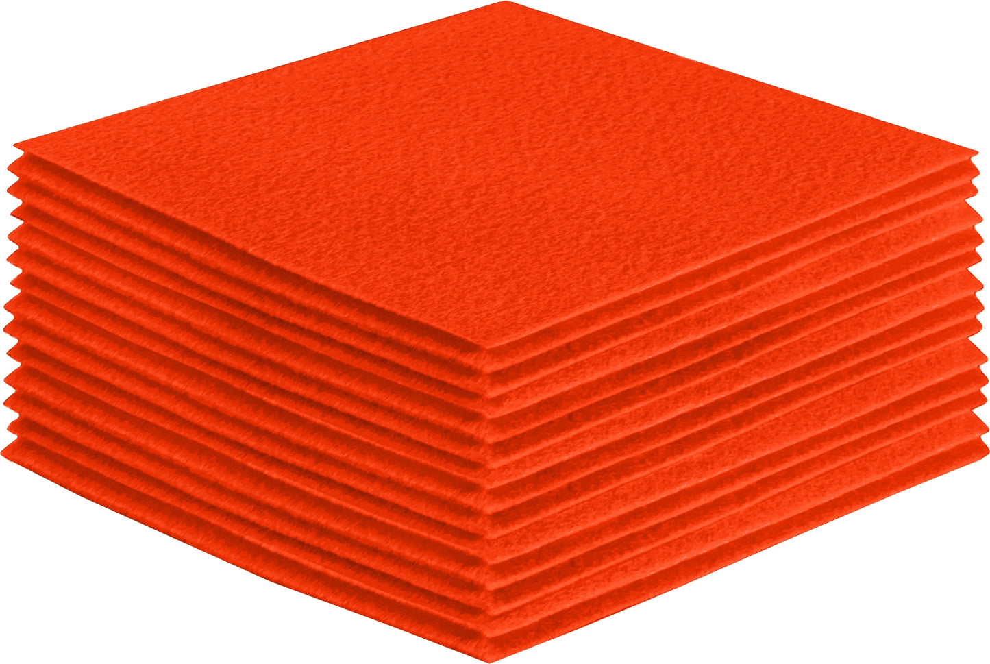 FabricLA Acrylic Felt Craft Sheet Packs – Neon Orange | Soft 100% Acrylic Felt Sheets for DIY & Crafts - Prismatic Fiber Arts