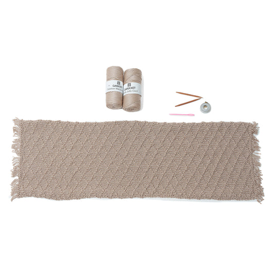 Knit Table Runner DIY Kit by Ganxxet x Little Birdie Design Studio - Prismatic Fiber Arts