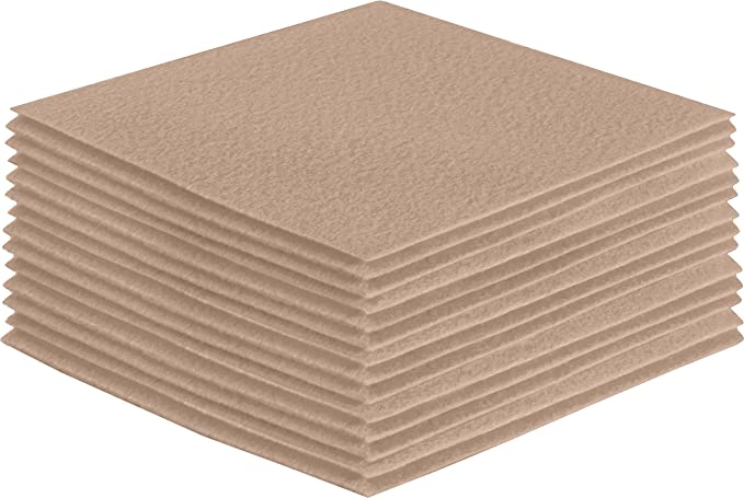 FabricLA Acrylic Felt Craft Sheet Packs – Sandy | Soft 100% Acrylic Felt Sheets for DIY & Crafts - Prismatic Fiber Arts