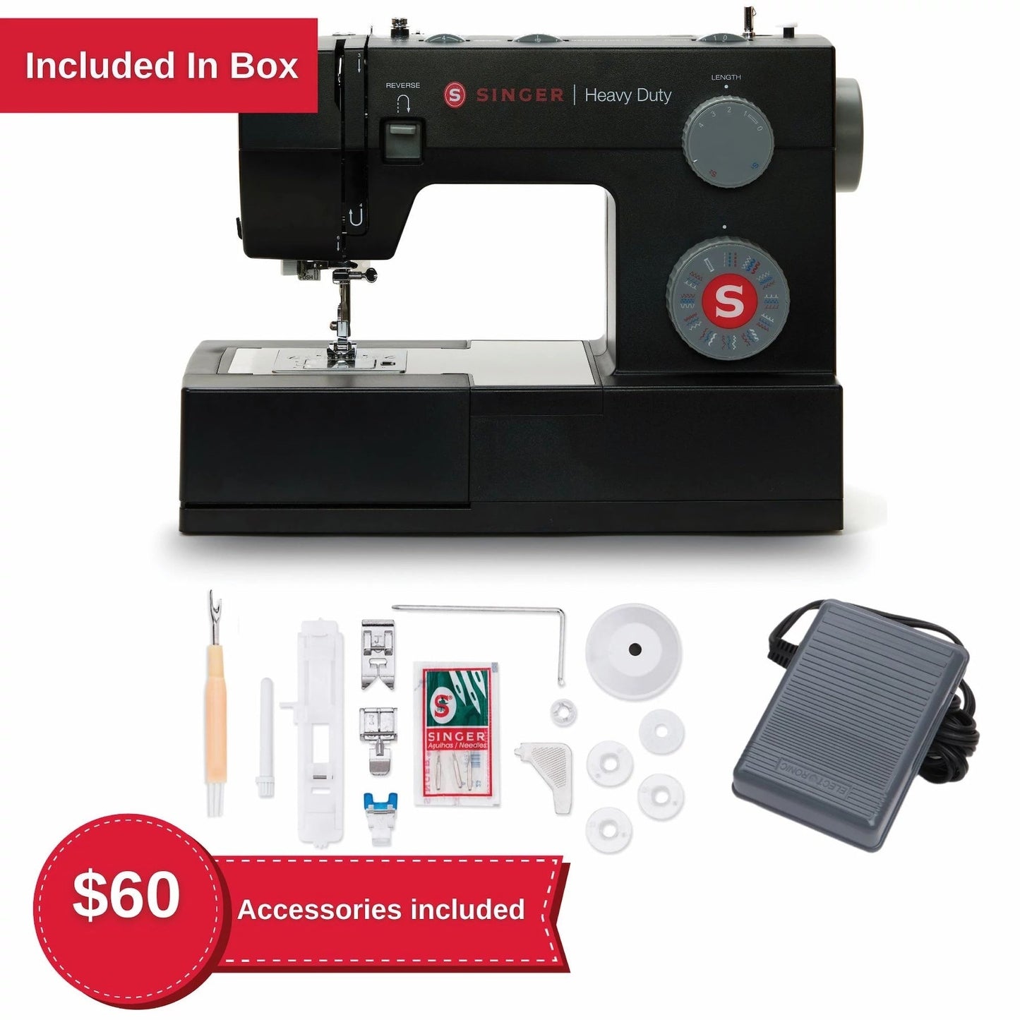 SINGER® Heavy Duty 4432 Black Sewing Machine - Special Edition - Prismatic Fiber Arts