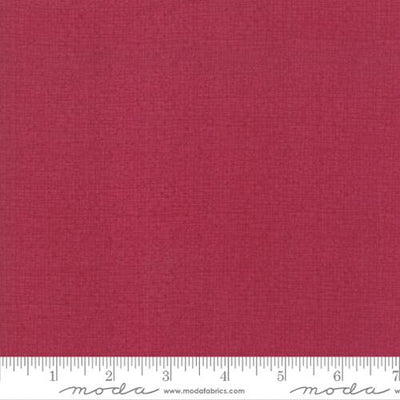 Thatched Cranberry Cotton Wideback Fabric Per Yard - Prismatic Fiber Arts