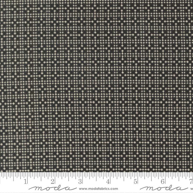 Posh Onyx Noir Netting Blenders Check Cotton 44"/45" Fabric Per Yard - Prismatic Fiber Arts