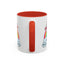 PFA "Logo" Accent Coffee Mug (11, 15oz) - Prismatic Fiber Arts