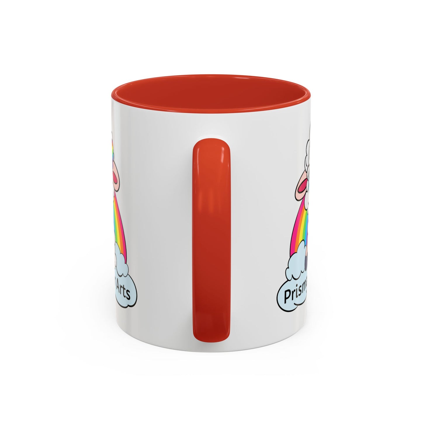 PFA "Logo" Accent Coffee Mug (11, 15oz) - Prismatic Fiber Arts