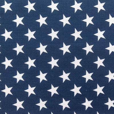 Patriotic Star Print Poly Cotton Fabric - Prismatic Fiber Arts