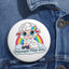 PFA Logo Pin Button - Prismatic Fiber Arts