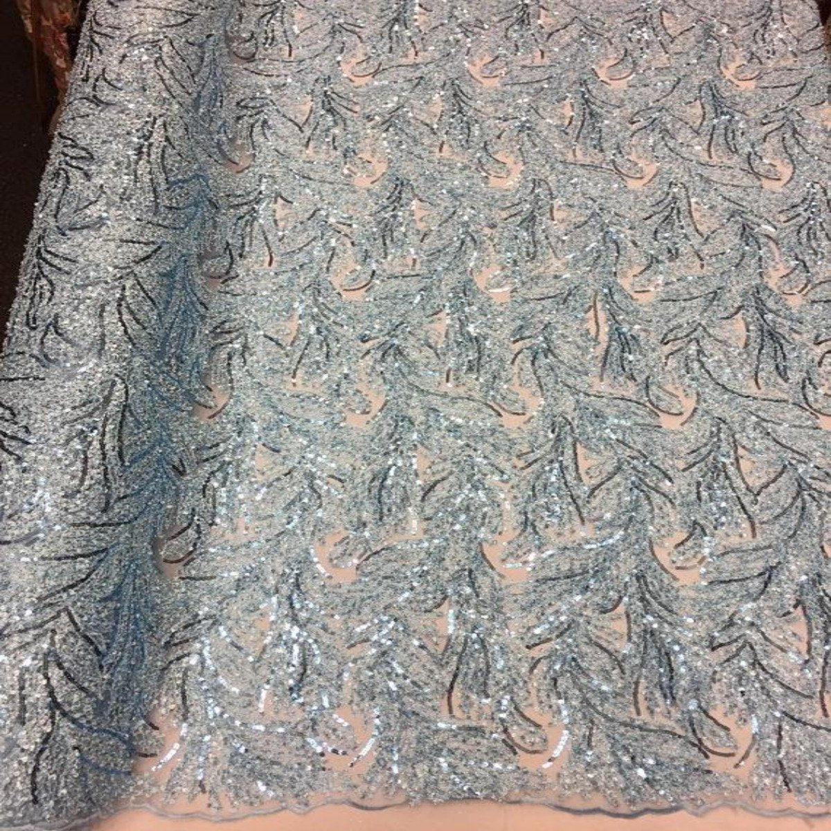 Cozy Pop Thread Floral Sequins Fabric - Prismatic Fiber Arts