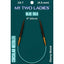 Blue Silk | 9" Circular Knitting Needles | Ebony | 6 Sizes - Prismatic Fiber Arts