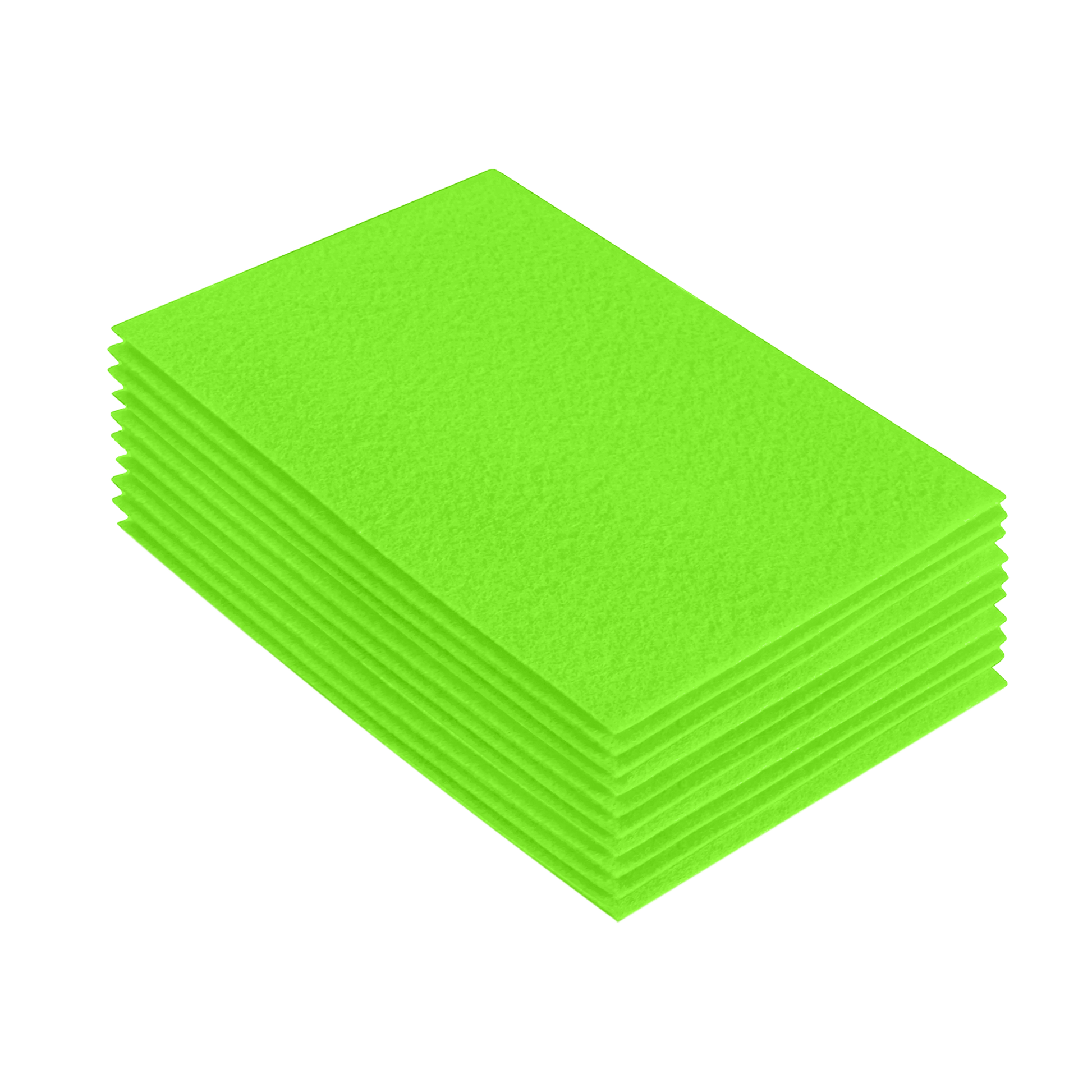 FabricLA Acrylic Felt 9"X12" Sheet Packs | Neon Green - Prismatic Fiber Arts