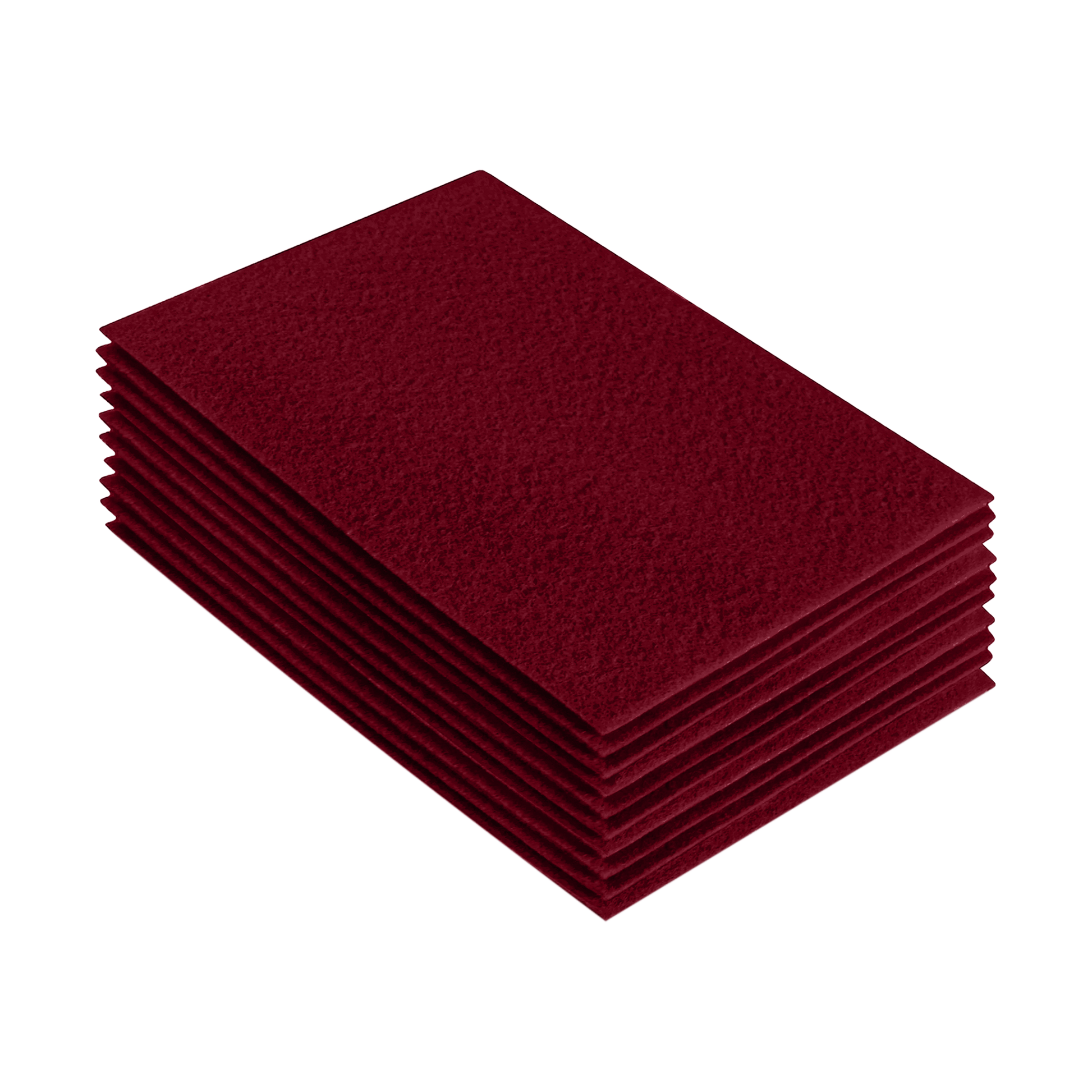 FabricLA Acrylic Felt 9"X12" Sheet Packs | Dark Red - Prismatic Fiber Arts