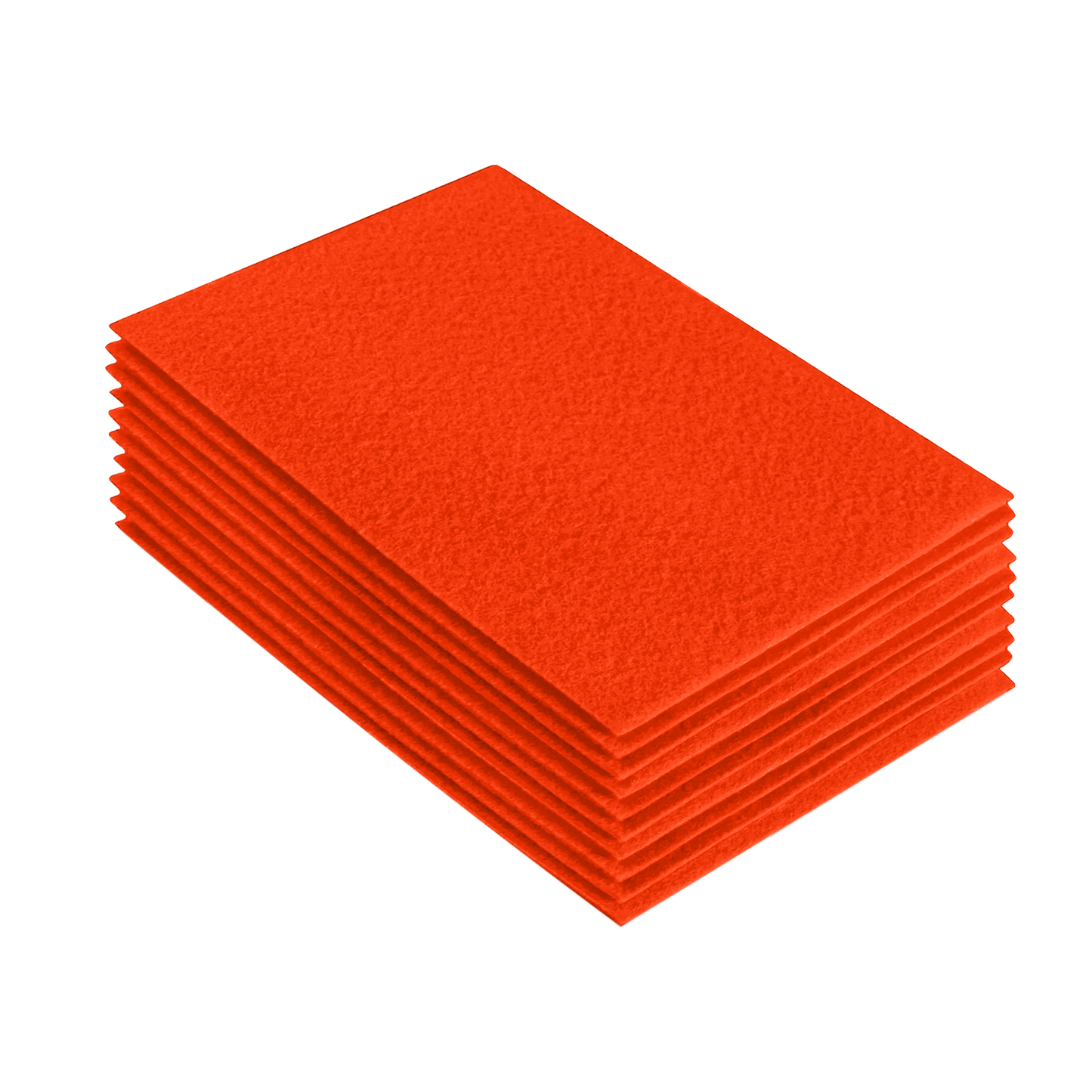 FabricLA Acrylic Felt 9"X12" Sheet Packs | Neon Orange - Prismatic Fiber Arts