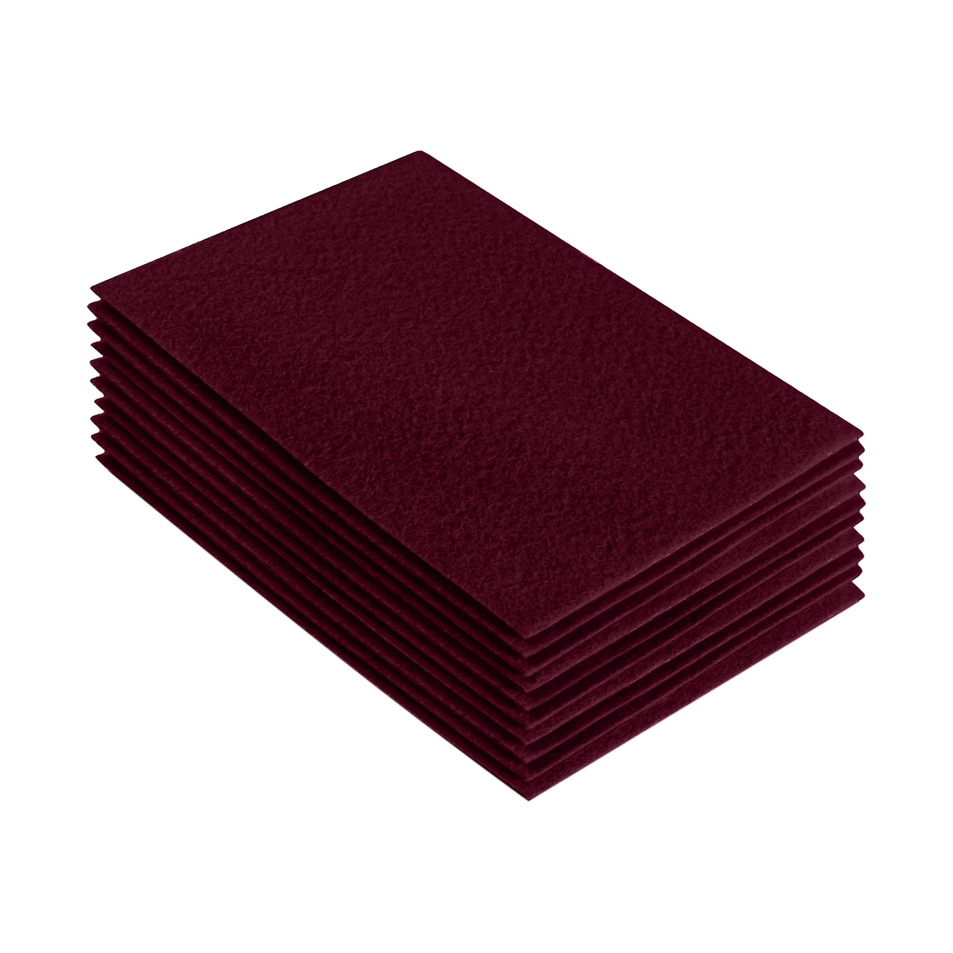 FabricLA Acrylic Felt 9"X12" Sheet Packs | Burgundy - Prismatic Fiber Arts