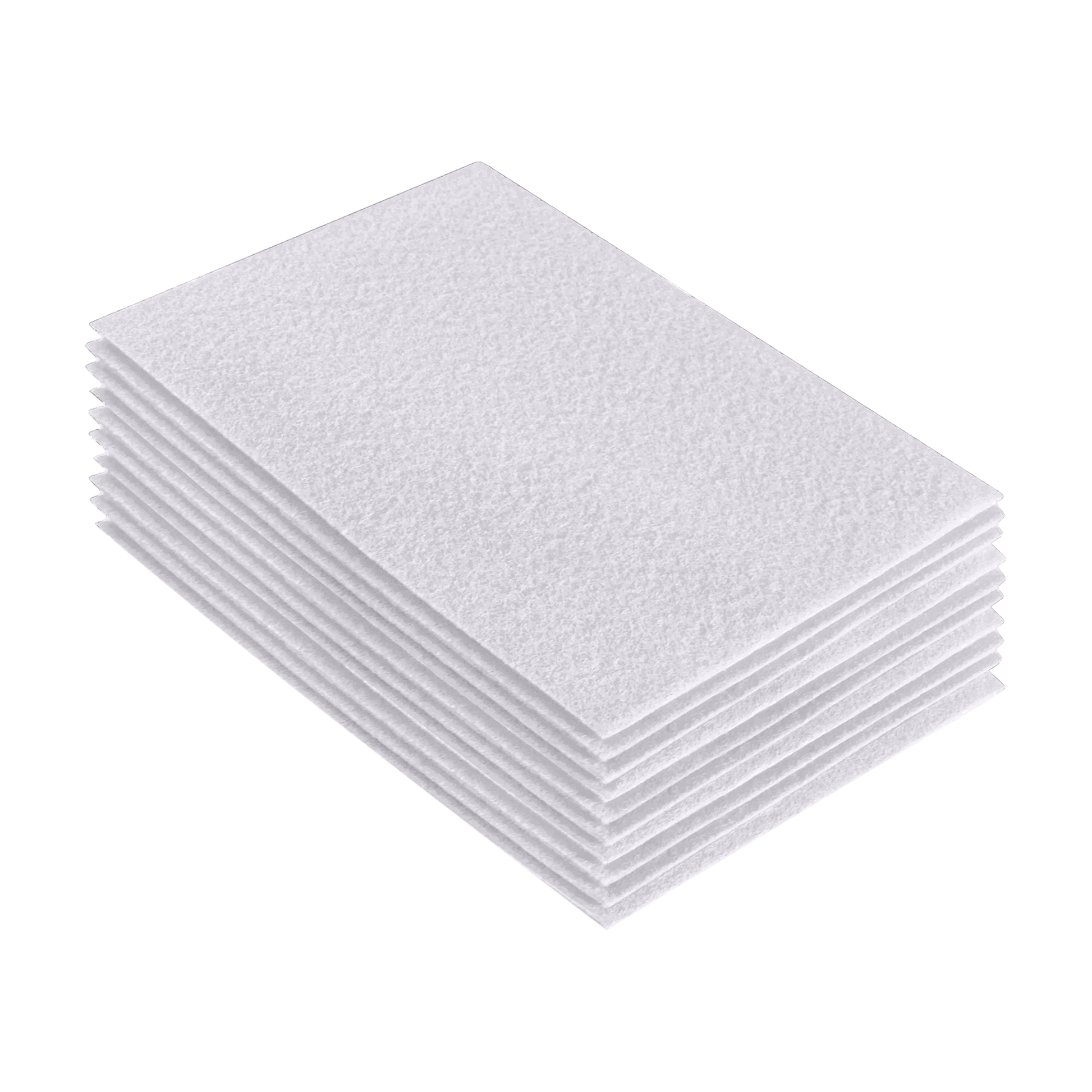 FabricLA Acrylic Felt 9"X12" Sheet Packs | White - Prismatic Fiber Arts