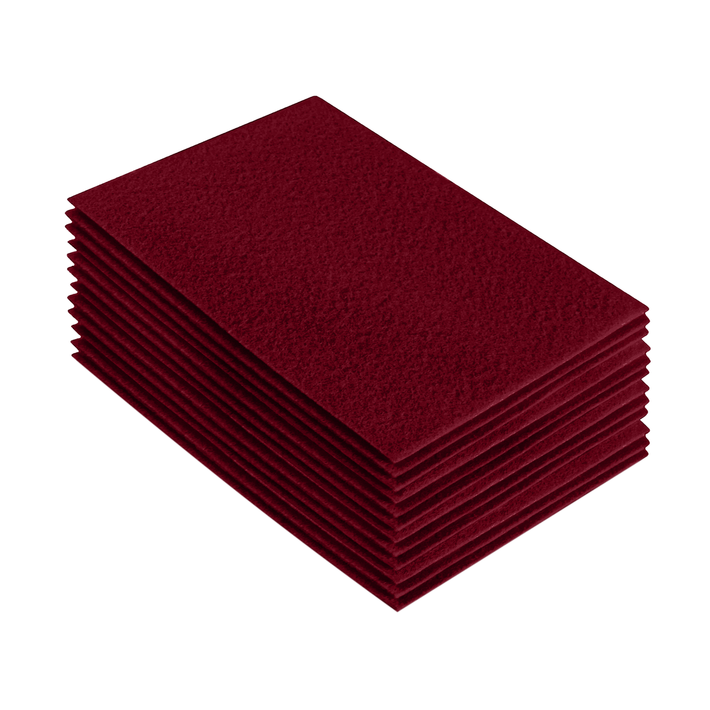 FabricLA Acrylic Felt 9"X12" Sheet Packs | Dark Red - Prismatic Fiber Arts