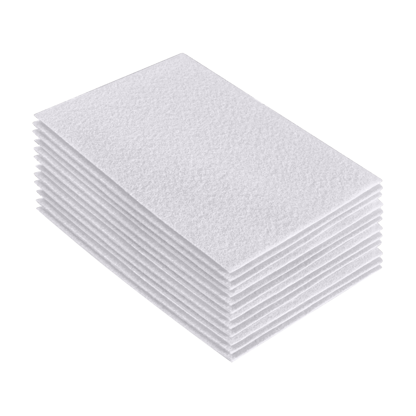 FabricLA Acrylic Felt 9"X12" Sheet Packs | White - Prismatic Fiber Arts