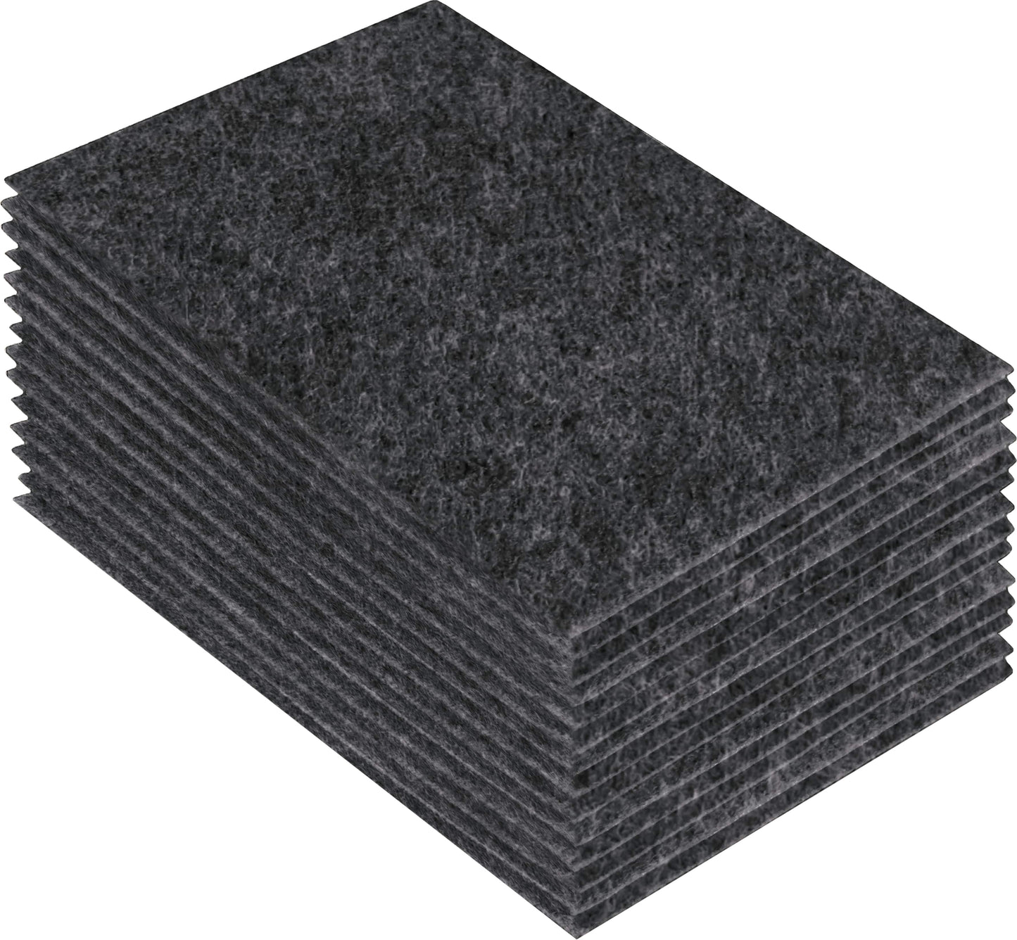 FabricLA Acrylic Felt Craft Sheet Packs – Charcoal | Soft 100% Acrylic Felt Sheets for DIY & Crafts - Prismatic Fiber Arts