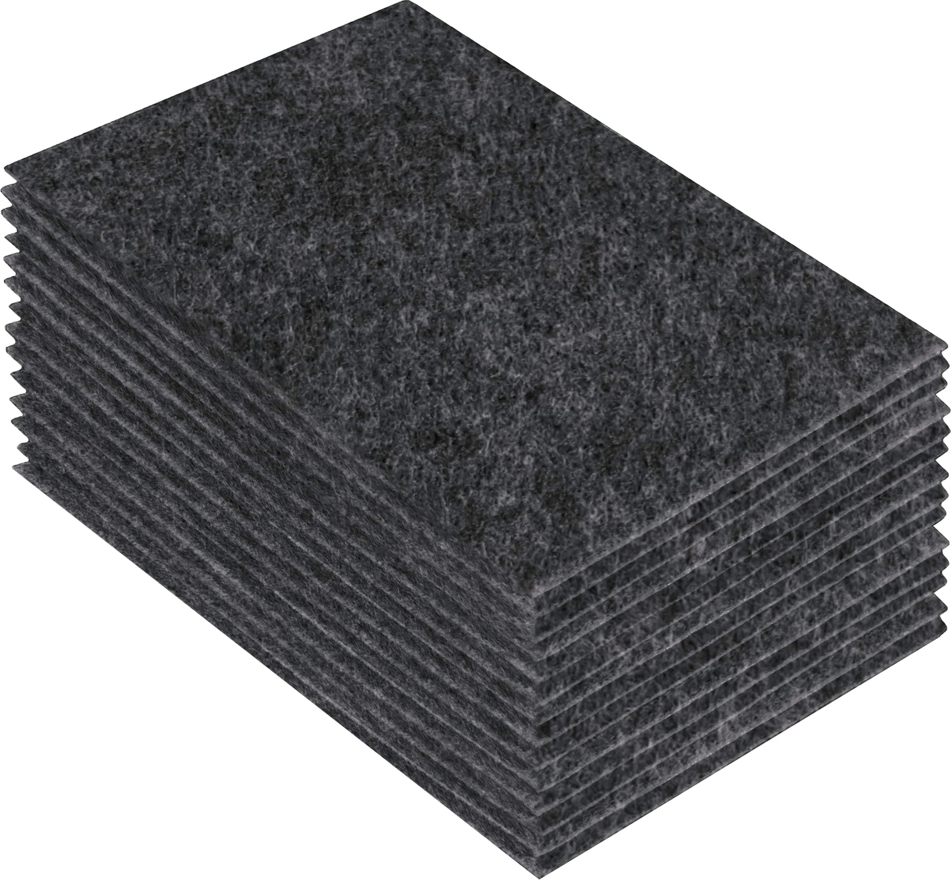 FabricLA Acrylic Felt Craft Sheet Packs – Charcoal | Soft 100% Acrylic Felt Sheets for DIY & Crafts - Prismatic Fiber Arts