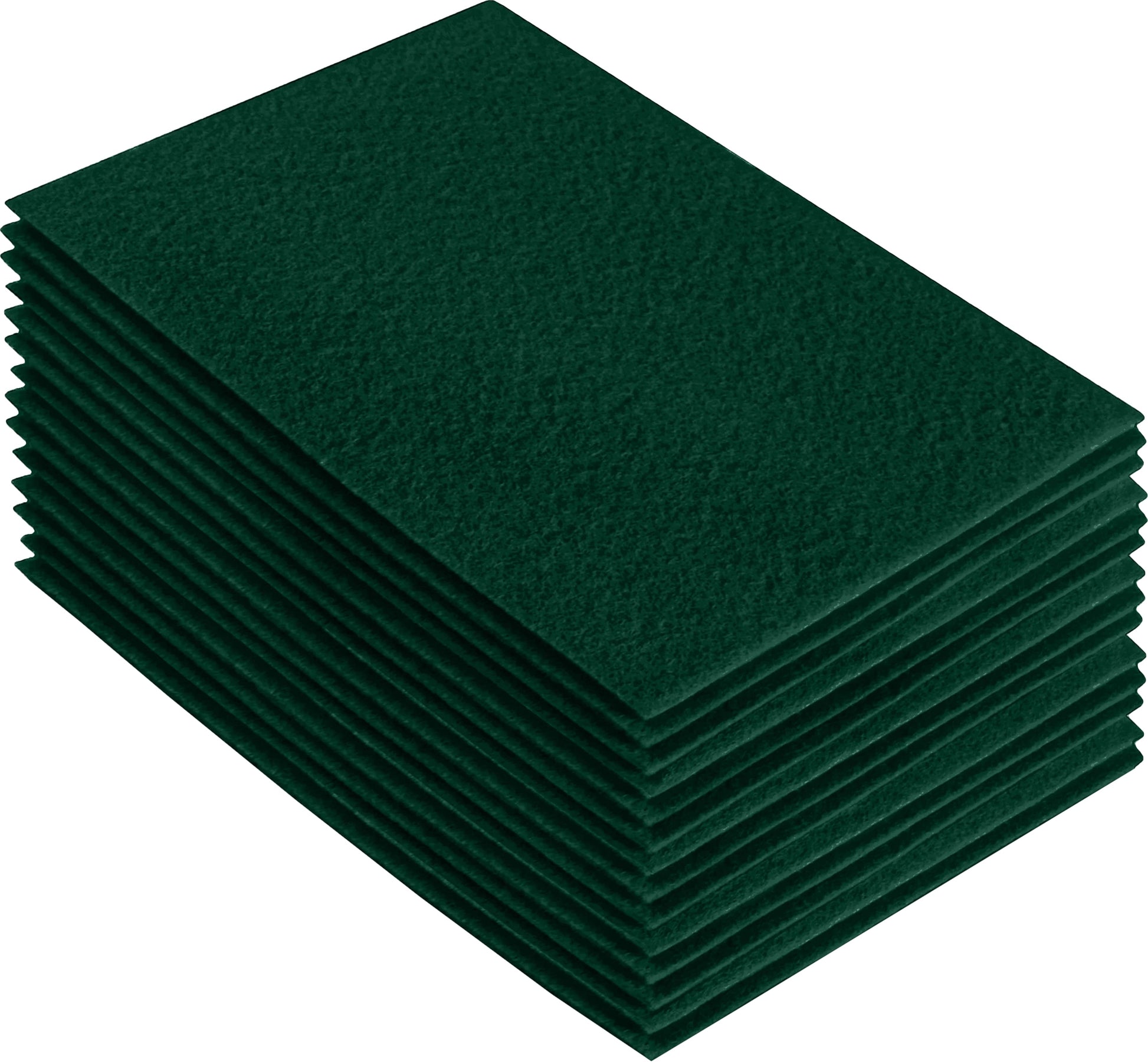 FabricLA Acrylic Felt Craft Sheet Packs – Hunter Green | Soft 100% Acrylic Felt Sheets for DIY & Crafts - Prismatic Fiber Arts