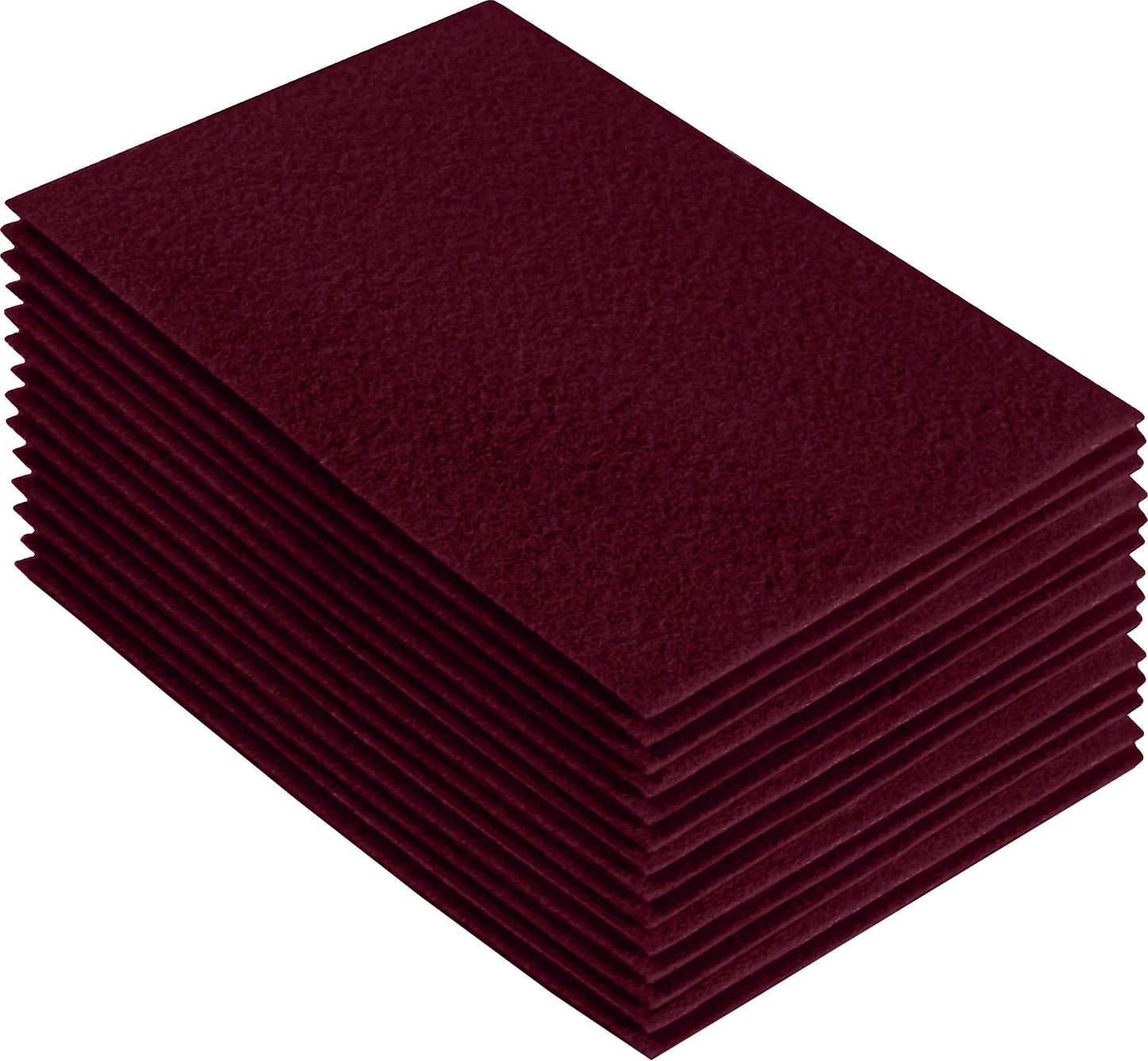 FabricLA Acrylic Felt Craft Sheet Packs – Burgundy | Soft 100% Acrylic Felt Sheets for DIY & Sewing Projects - Prismatic Fiber Arts