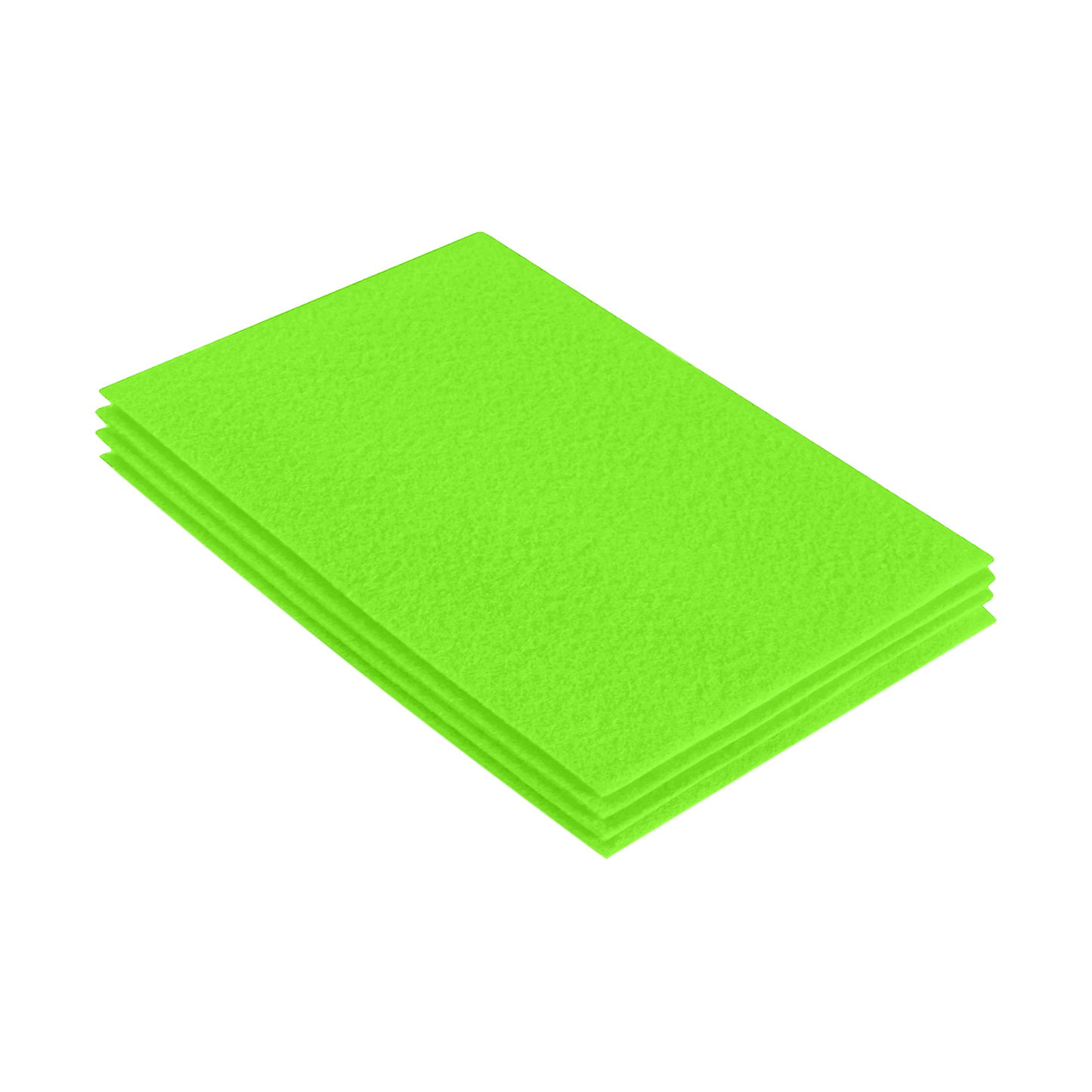 FabricLA Acrylic Felt 9"X12" Sheet Packs | Neon Green - Prismatic Fiber Arts