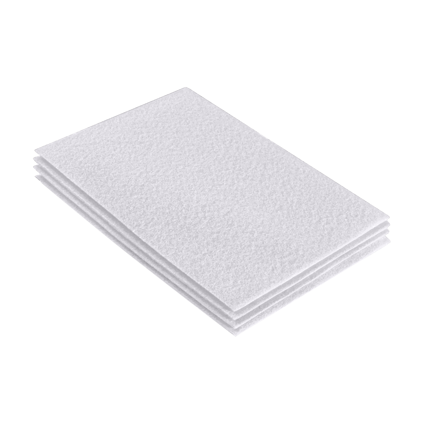 FabricLA Acrylic Felt 9"X12" Sheet Packs | White - Prismatic Fiber Arts