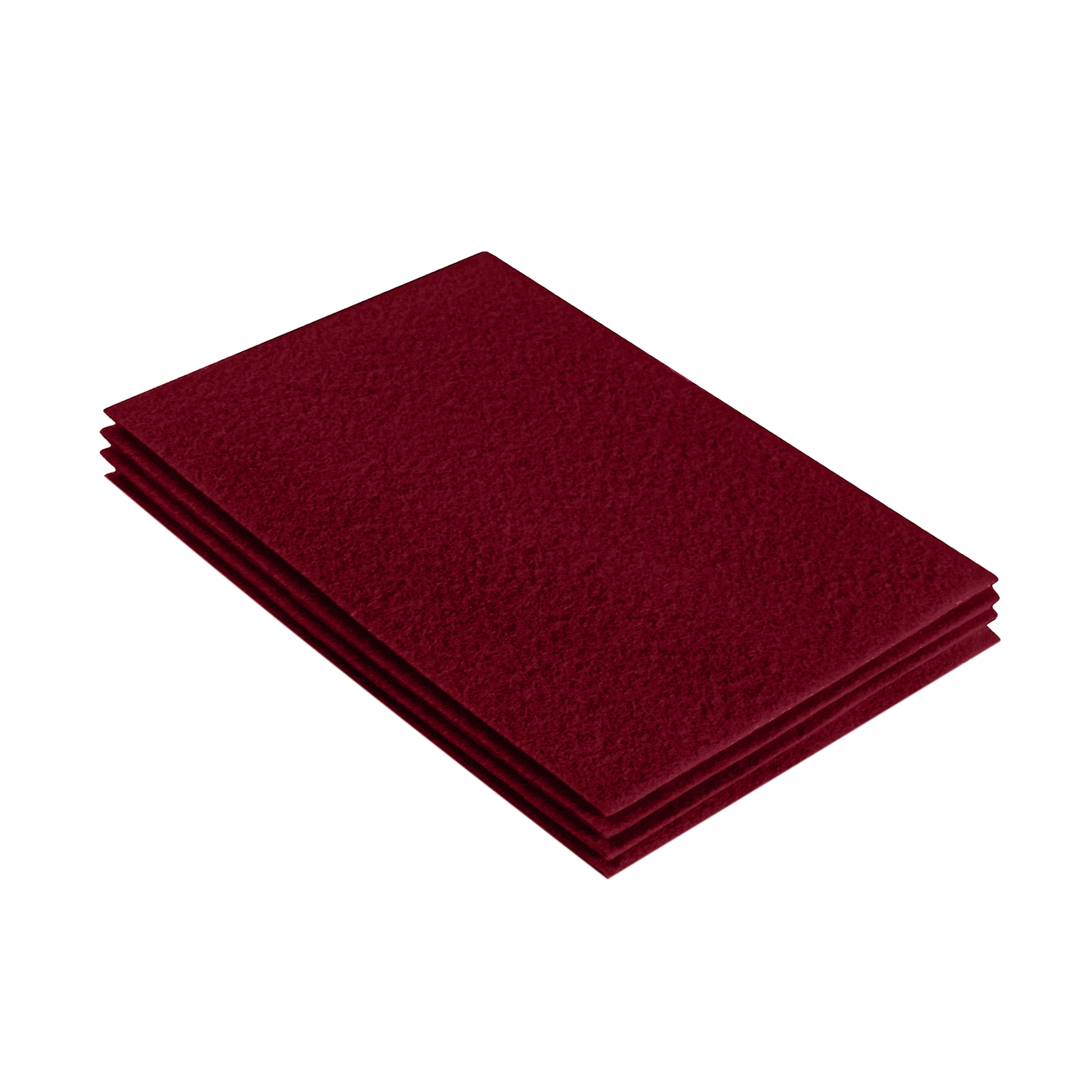 FabricLA Acrylic Felt 9"X12" Sheet Packs | Dark Red - Prismatic Fiber Arts