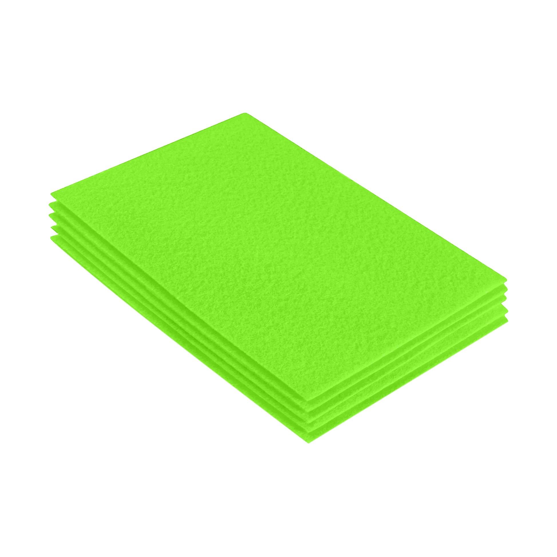 FabricLA Acrylic Felt 9"X12" Sheet Packs | Neon Green - Prismatic Fiber Arts