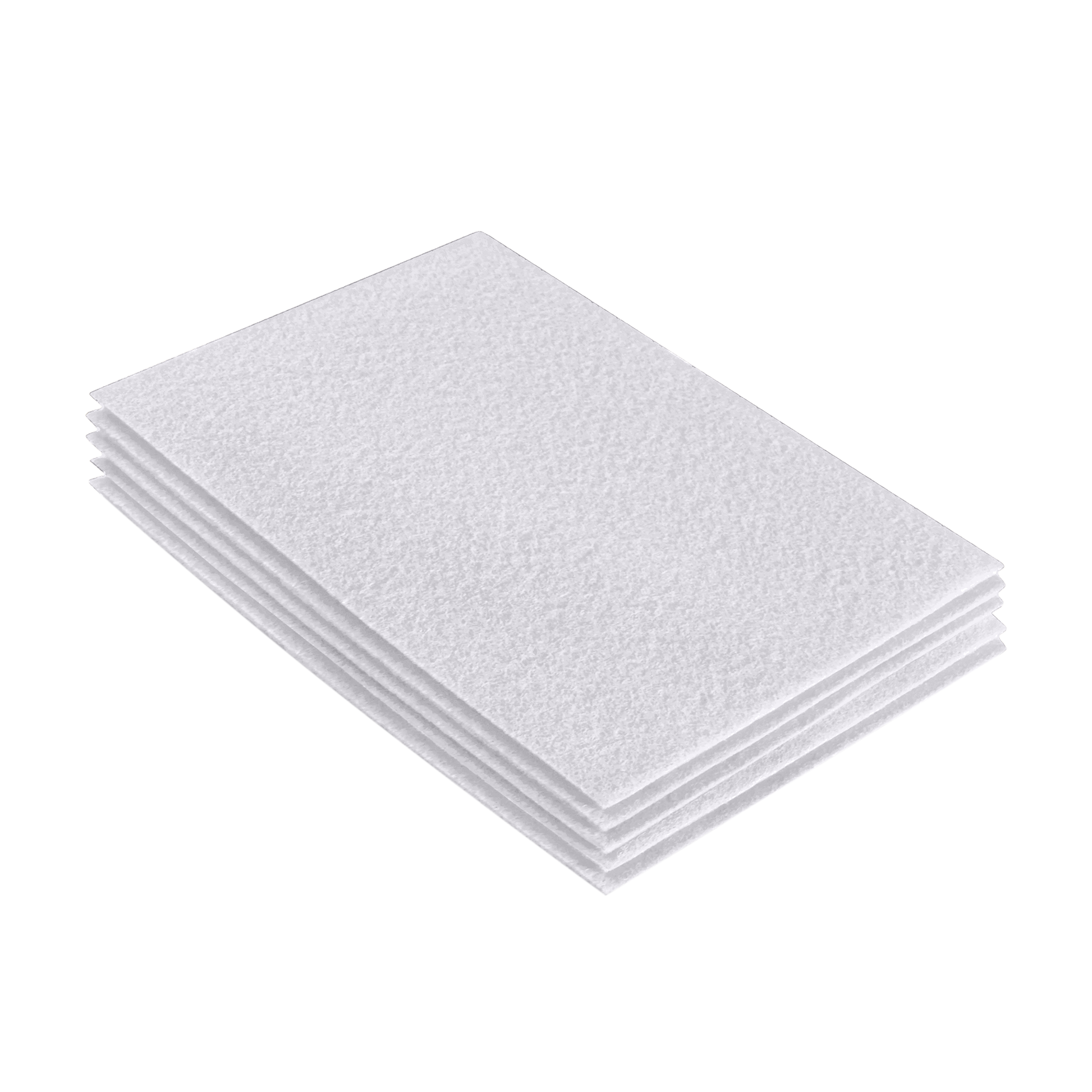 FabricLA Acrylic Felt 9"X12" Sheet Packs | White - Prismatic Fiber Arts