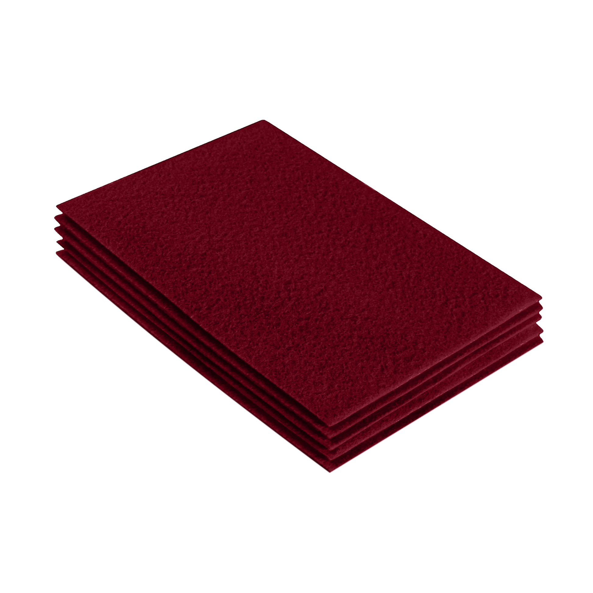 FabricLA Acrylic Felt 9"X12" Sheet Packs | Dark Red - Prismatic Fiber Arts