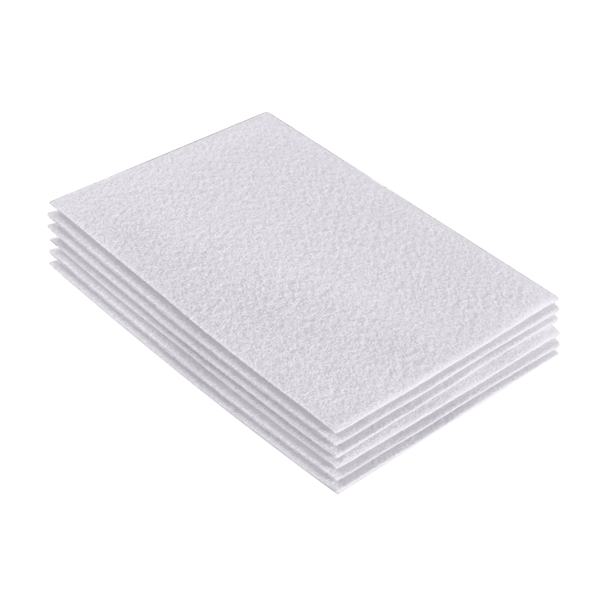FabricLA Acrylic Felt 9"X12" Sheet Packs | White - Prismatic Fiber Arts
