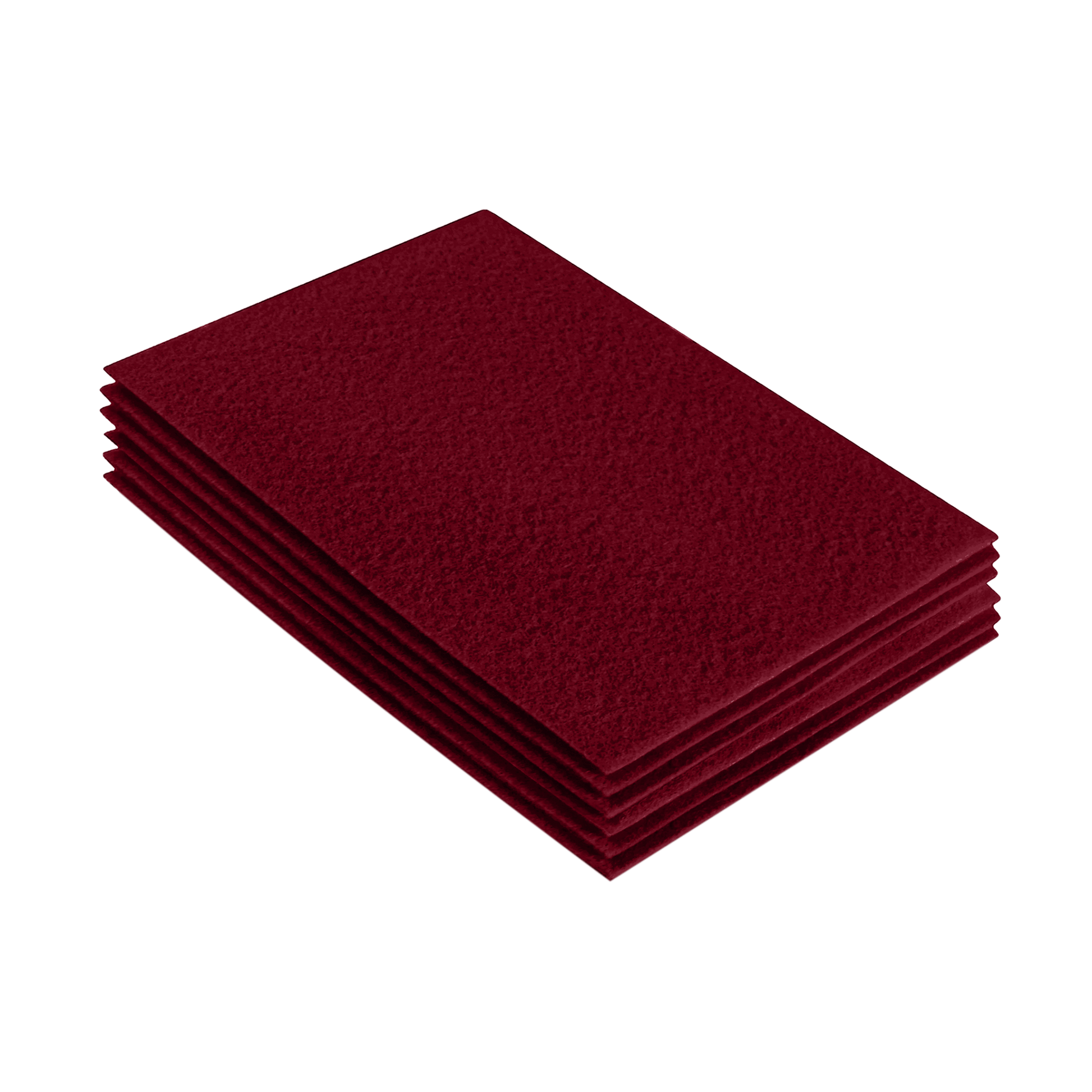 FabricLA Acrylic Felt 9"X12" Sheet Packs | Dark Red - Prismatic Fiber Arts