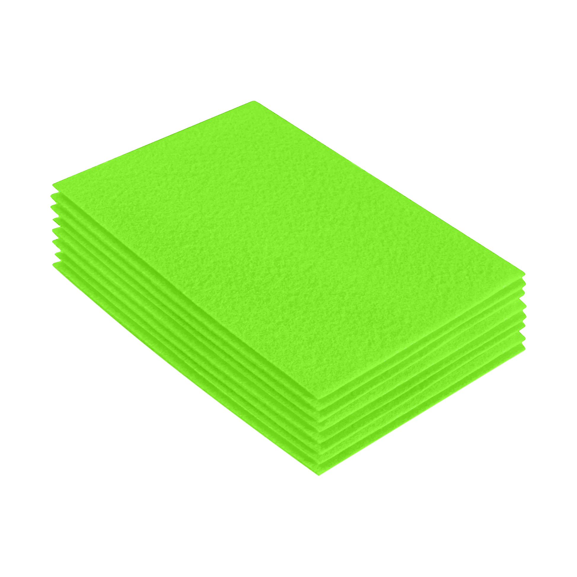 FabricLA Acrylic Felt 9"X12" Sheet Packs | Neon Green - Prismatic Fiber Arts