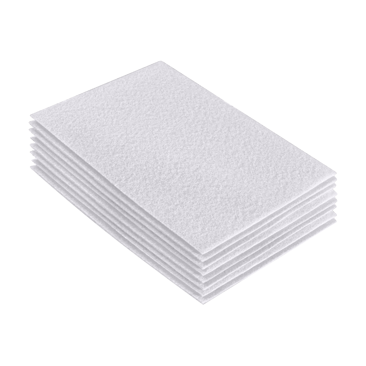 FabricLA Acrylic Felt 9"X12" Sheet Packs | White - Prismatic Fiber Arts