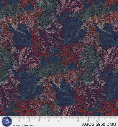 A Garden Of Stitches Dark Multi Color Florals 44"/45" Fabric Per Yard - Prismatic Fiber Arts