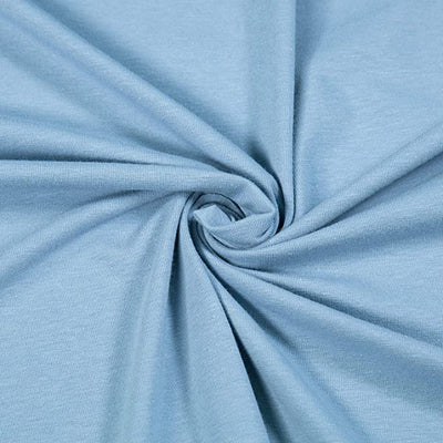 FabricLA 10 oz Cotton Spandex Jersey Knit Fabric – 4-Way Stretch | Dusty Blue - Prismatic Fiber Arts