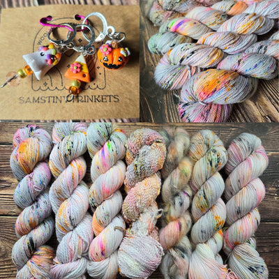 Groovy Halloween single skein - Prismatic Fiber Arts