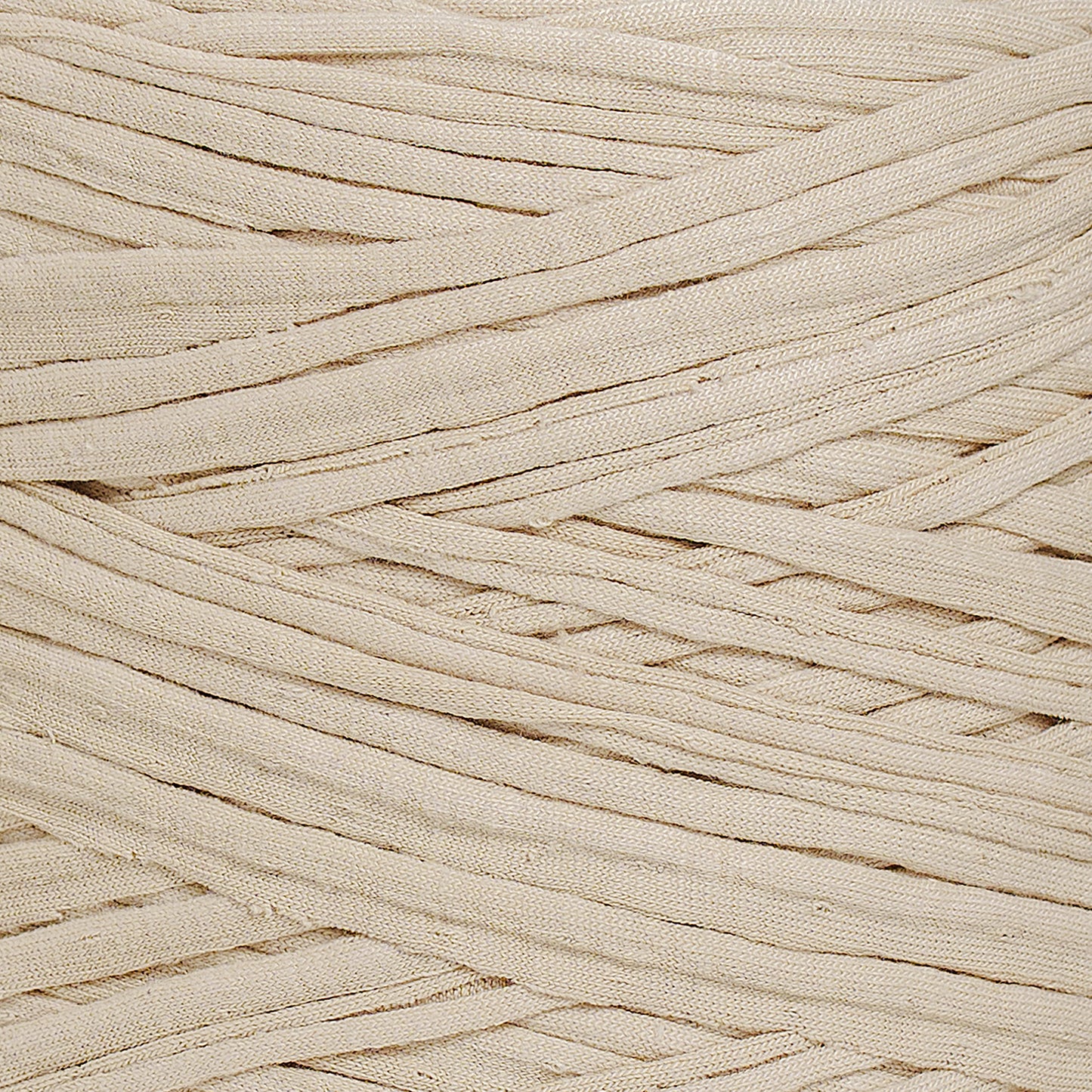 Recycled T-Shirt Fabric Yarn - Almond Color - Prismatic Fiber Arts