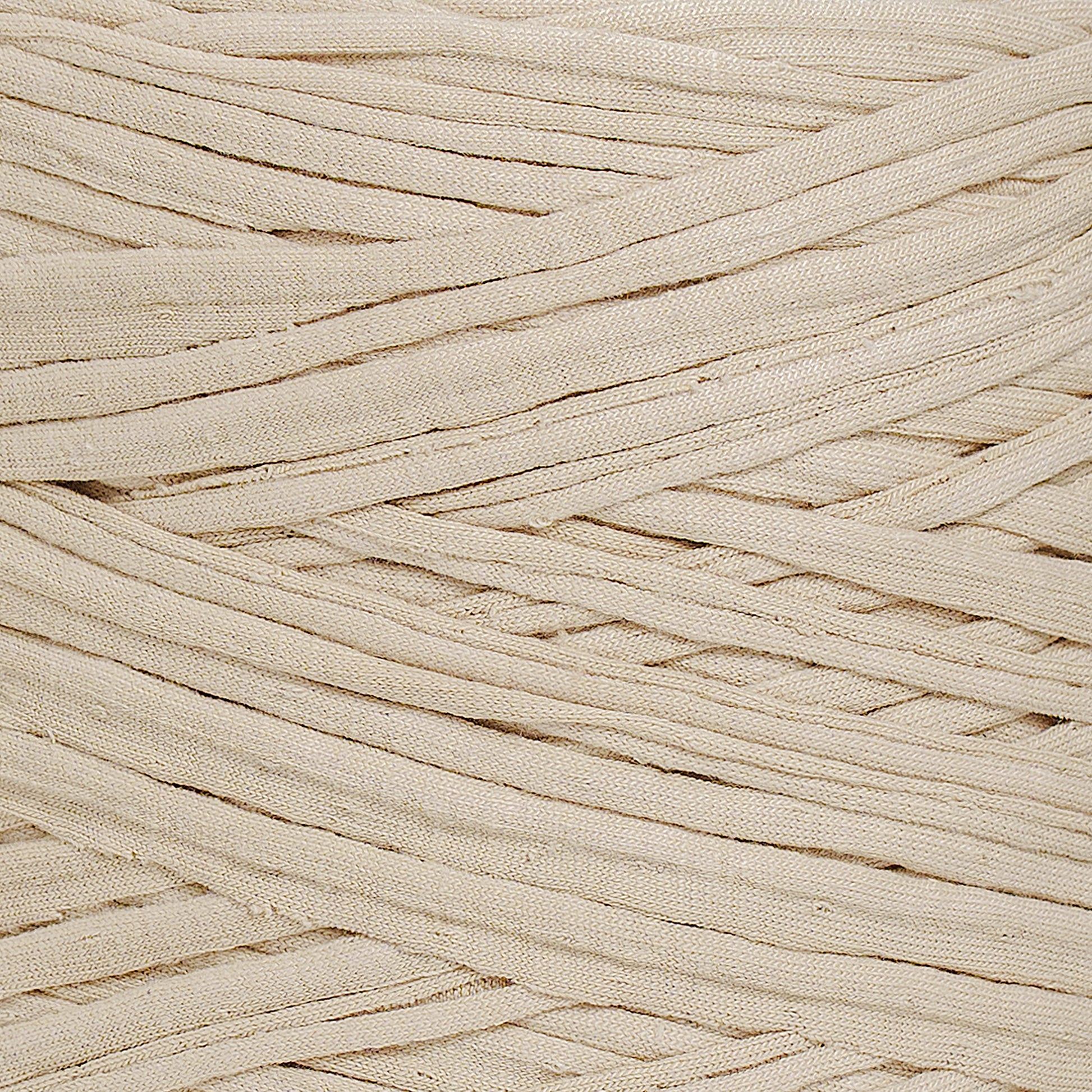 Recycled T-Shirt Fabric Yarn - Almond Color - Prismatic Fiber Arts