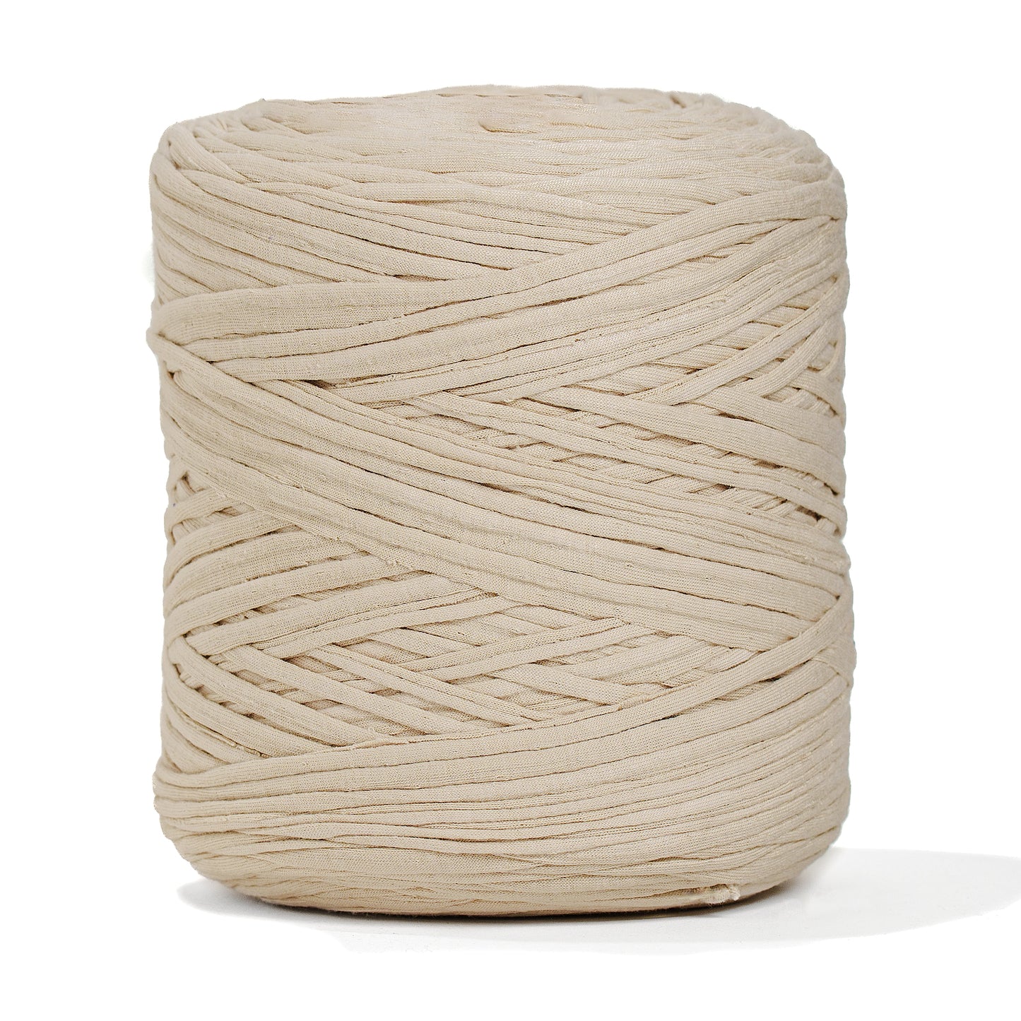 Recycled T-Shirt Fabric Yarn - Almond Color - Prismatic Fiber Arts