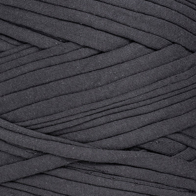 Recycled T-Shirt Fabric Yarn - Anthracite Color - Prismatic Fiber Arts