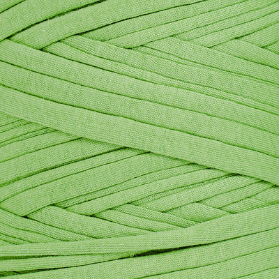 Recycled T-Shirt Fabric Yarn - Apple Green Color - Prismatic Fiber Arts