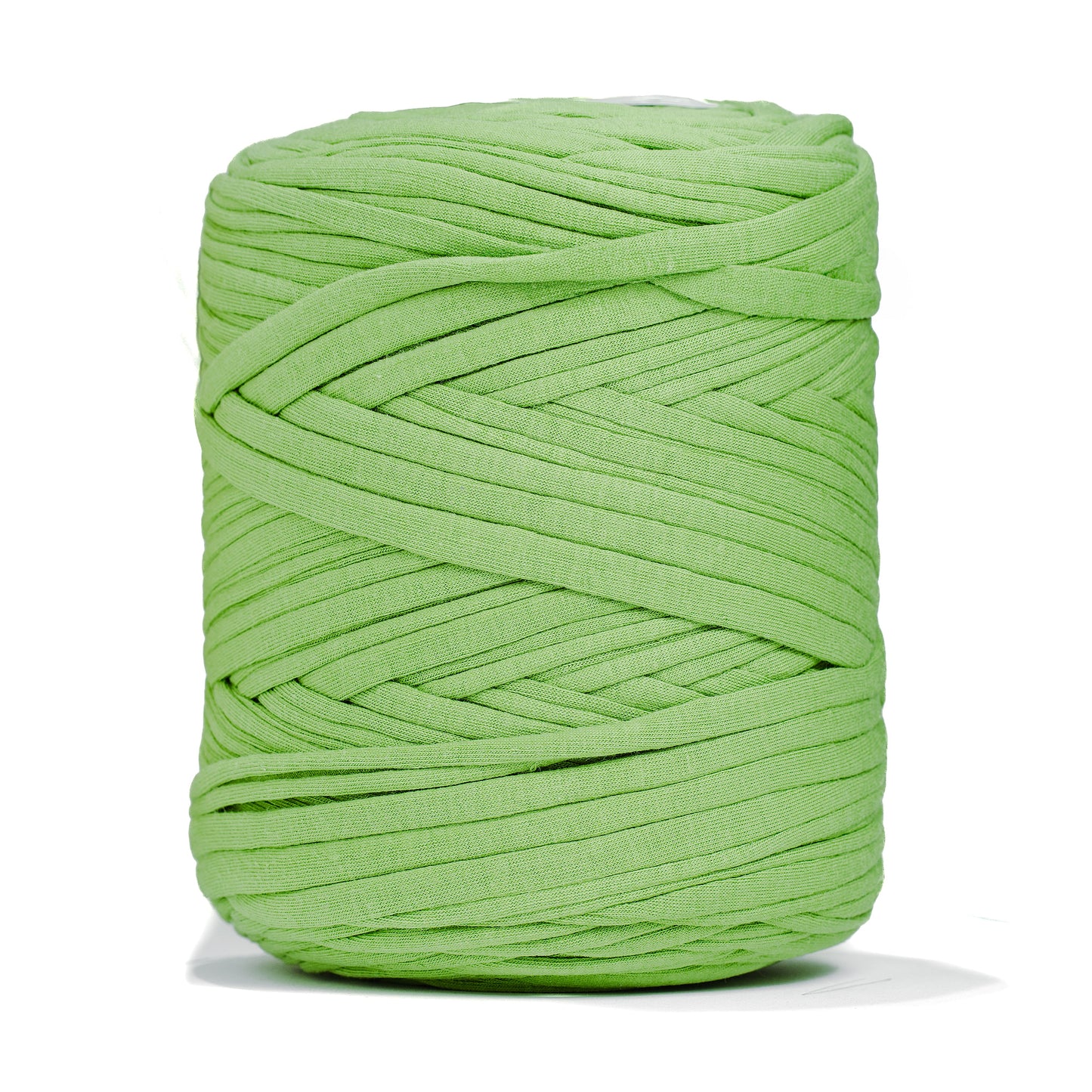Recycled T-Shirt Fabric Yarn - Apple Green Color - Prismatic Fiber Arts