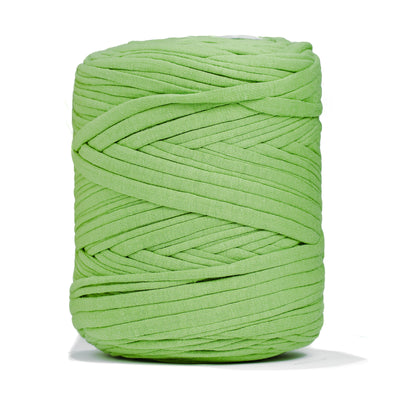 Recycled T-Shirt Fabric Yarn - Apple Green Color - Prismatic Fiber Arts